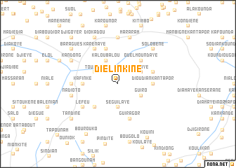 map of Diélinkine