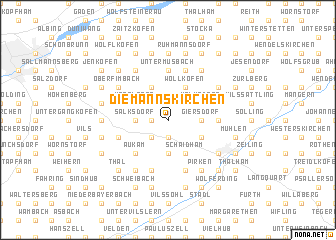 map of Diemannskirchen