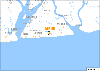 map of Diema