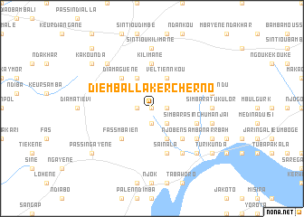 map of Diemballa Ker Cherno