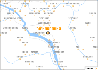 map of Diembanouma