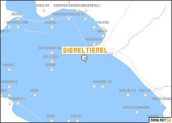 map of Diemèl Tiénel