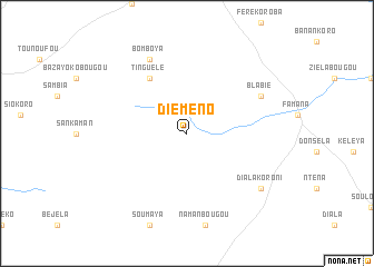 map of Diéméno