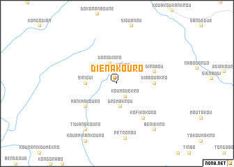 map of Diénakouro