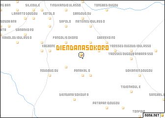 map of Diendana-Sokoro