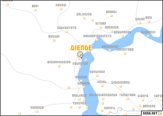map of Diendé