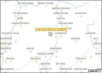 map of Diendiang Kwara