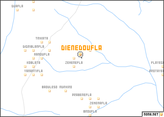 map of Diénédoufla