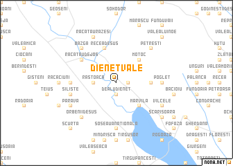 map of Dieneţ-Vale