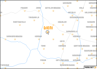 map of Dièni
