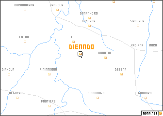map of Dienndo