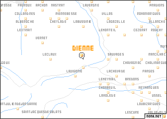 map of Dienne