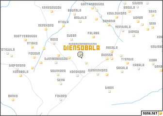 map of Diènsobala