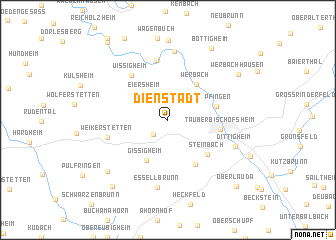 map of Dienstadt