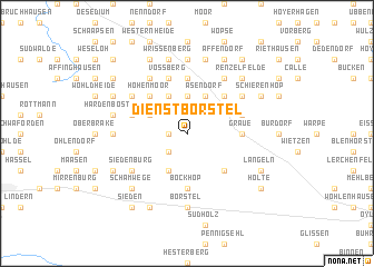 map of Dienstborstel