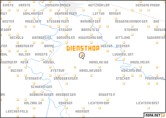 map of Diensthop