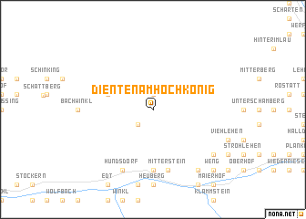 map of Dienten am Hochkönig