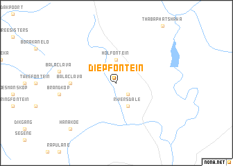 map of Diepfontein