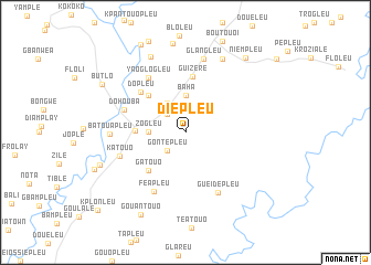 map of Diépleu