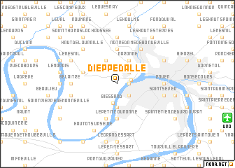 map of Dieppedalle