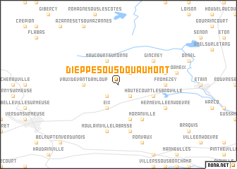 map of Dieppe-sous-Douaumont