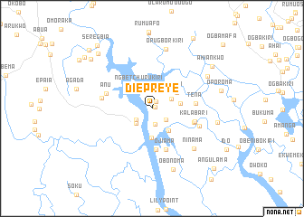 map of Diepreye