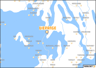 map of Dierange