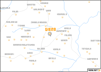 map of Diéra