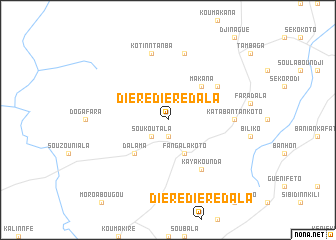 map of Diérédiérédala