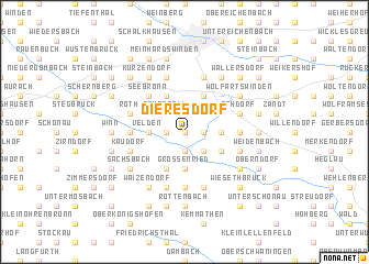 map of Dieresdorf