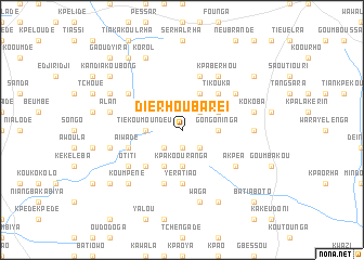 map of Dierhou Bareï