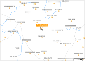 map of Diérima