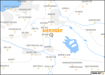 map of Dieringer