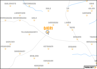 map of Diéri