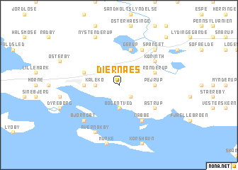 map of Diernæs