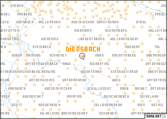 map of Diersbach