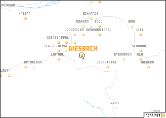 map of Diesbach