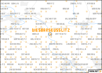 map of Diesbar-Seusslitz