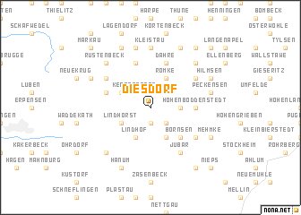 map of Diesdorf