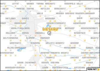 map of Dieskau