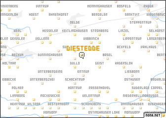 map of Diestedde