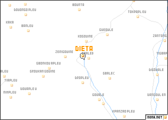 map of Diéta