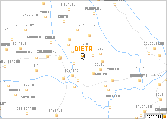 map of Dieta