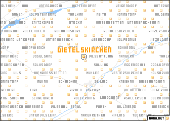 map of Dietelskirchen