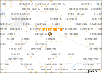 map of Dietenbach