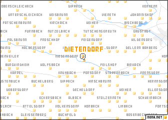 map of Dietendorf