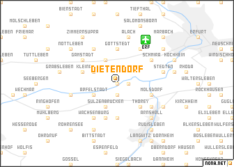 map of Dietendorf