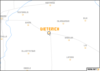 map of Dieterich