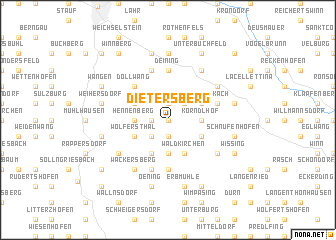 map of Dietersberg