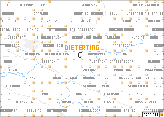 map of Dieterting